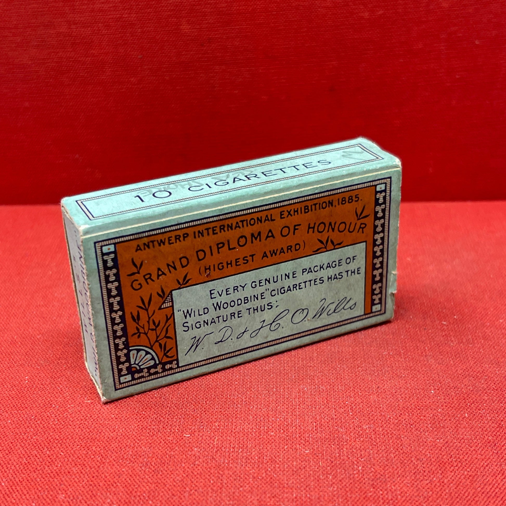 Empty Box of Wild Woodbine Cigarettes