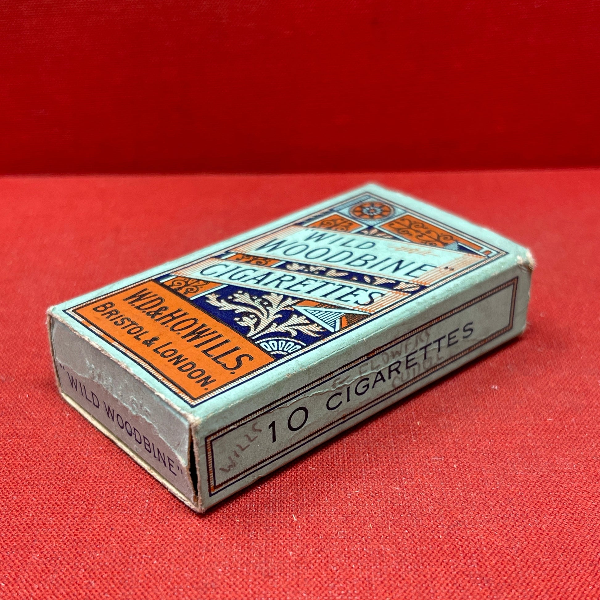 Empty Box of Wild Woodbine Cigarettes