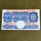 K.O. Peppiatt One Pound Emergency Issue Banknote O63H140977– British Treasury Note (Dugg. B249)