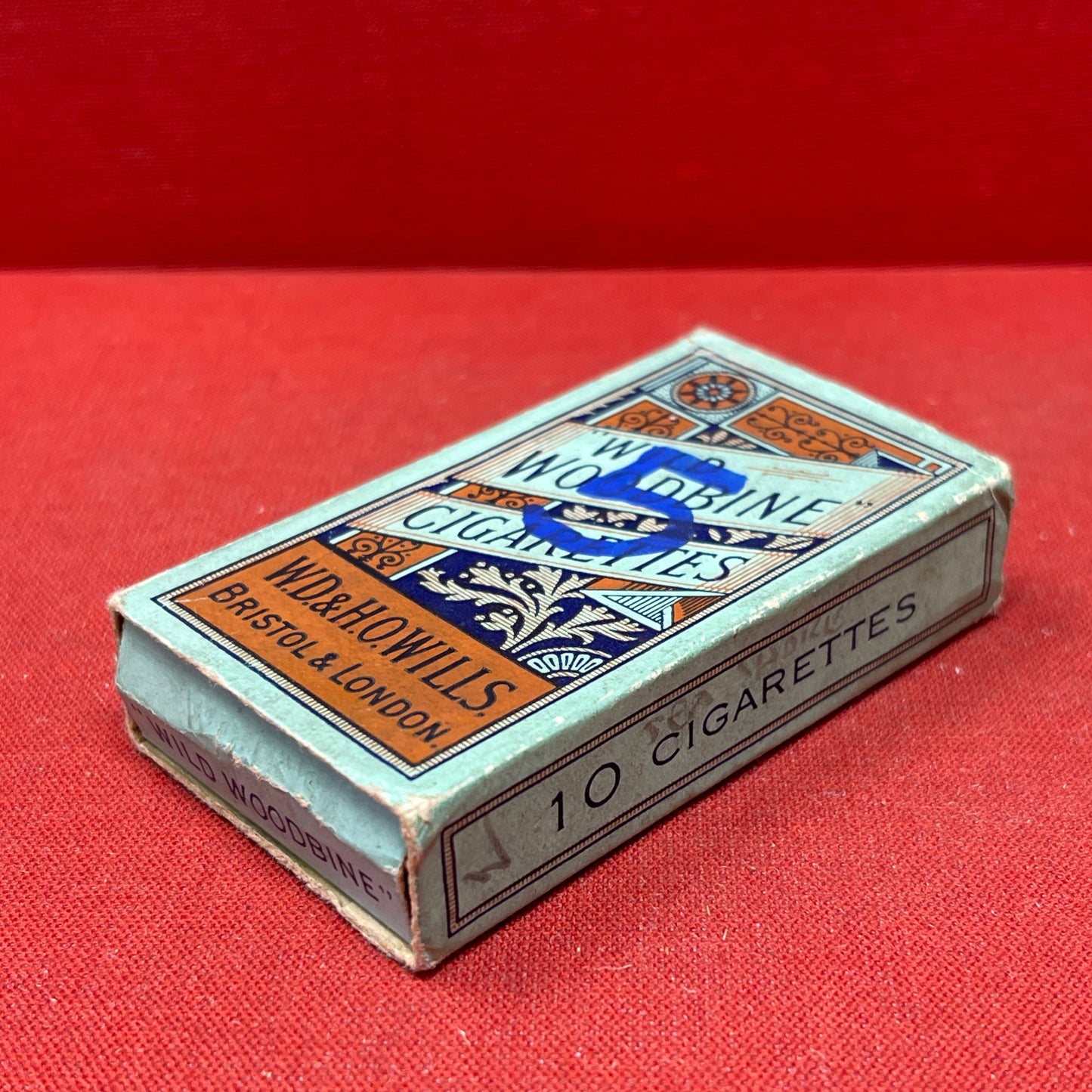 Empty Box of Wild Woodbine Cigarettes