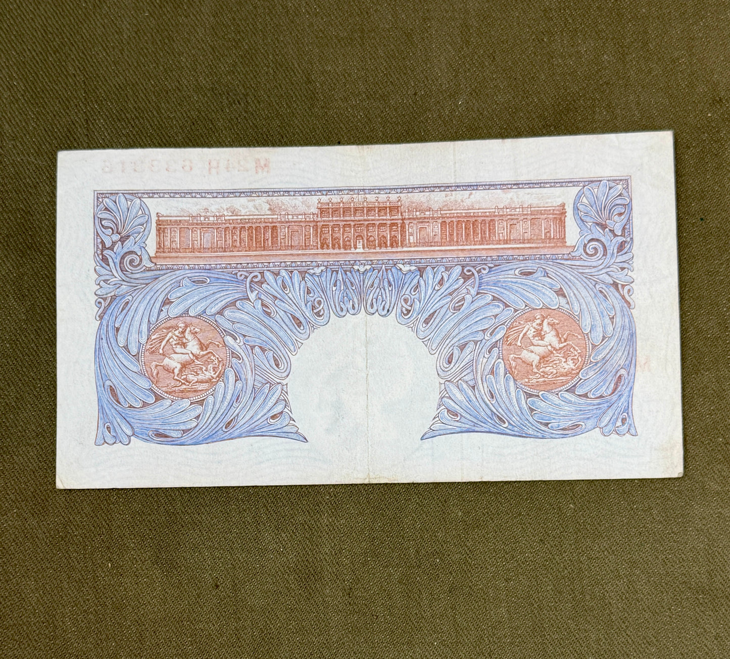 K.O. Peppiatt One Pound Emergency Issue Banknote M24H633315– British Treasury Note (Dugg. B249)