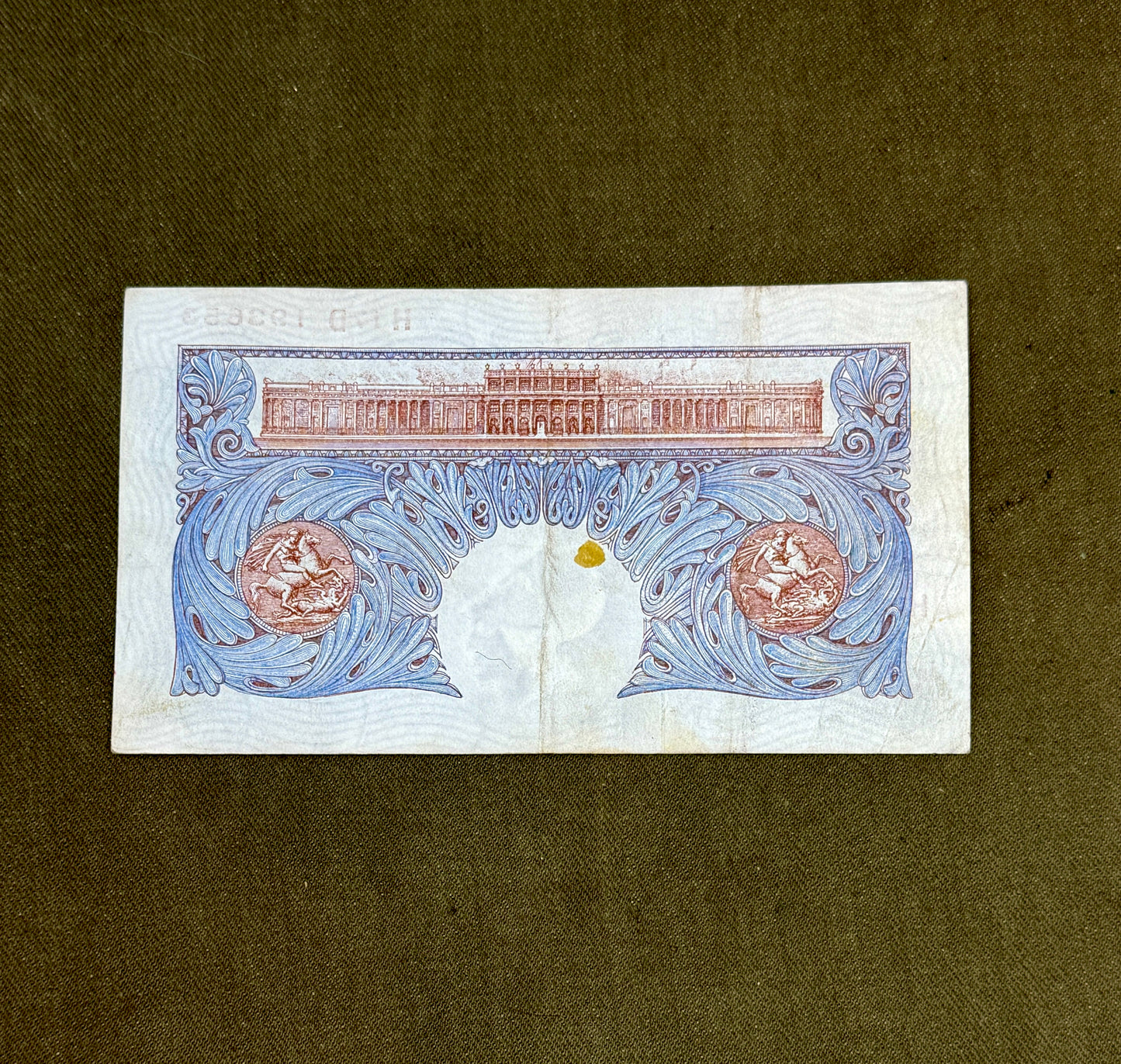 K.O. Peppiatt One Pound Emergency Issue Banknote H17D193653– British Treasury Note (Dugg. B249)