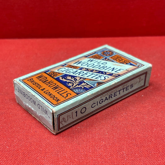 Empty Box of Wild Woodbine Cigarettes