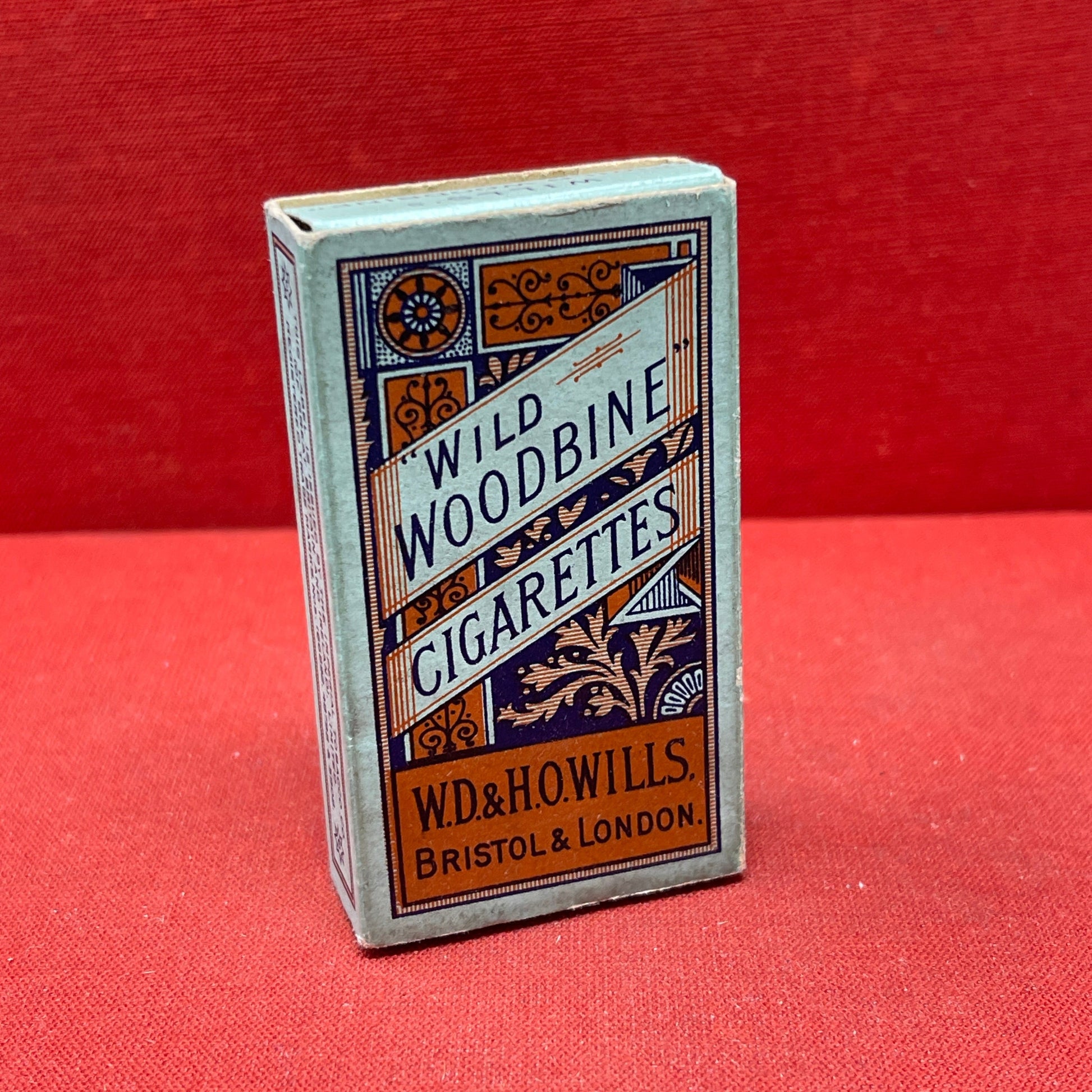 Empty Box of Wild Woodbine Cigarettes