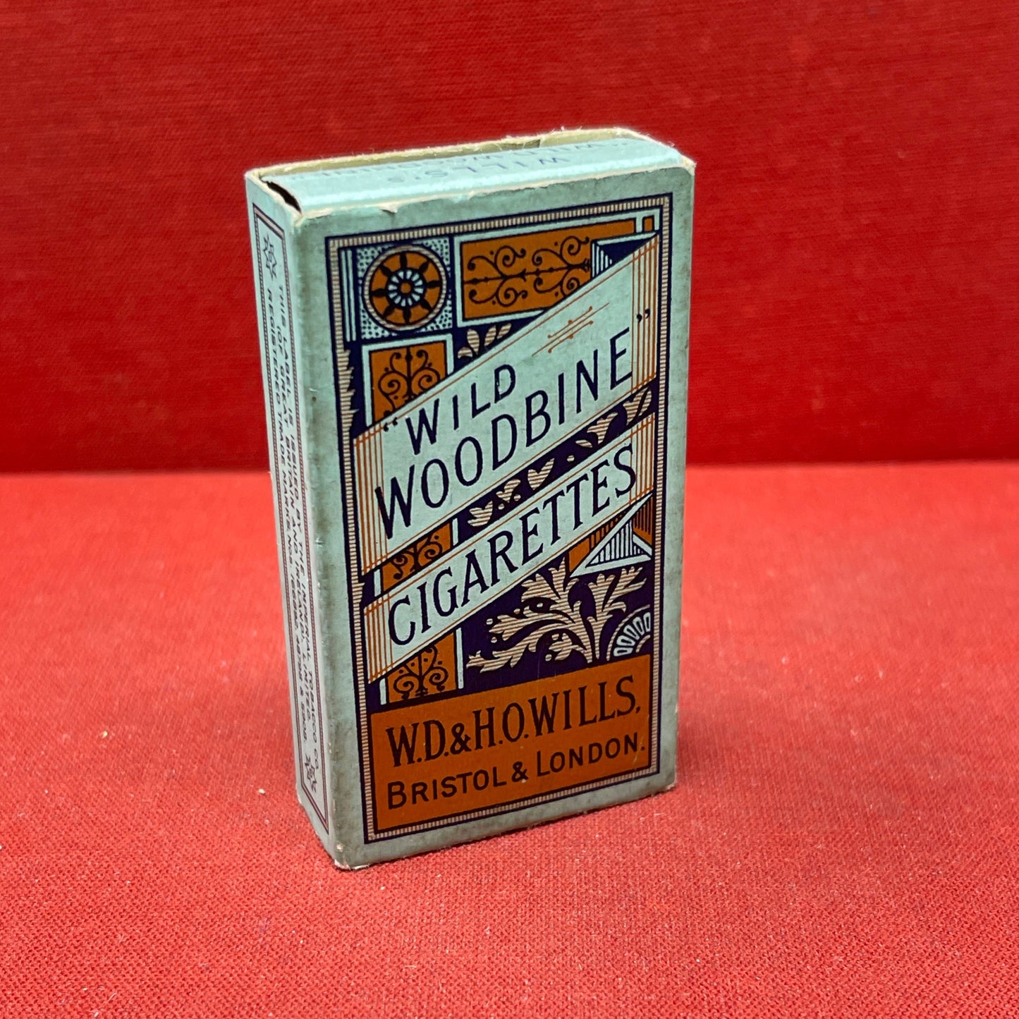 Empty Box of Wild Woodbine Cigarettes