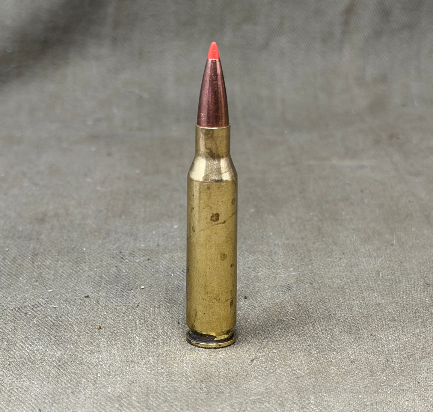 INERT Hornady 7mm-08 Remington Cartridge – Modern Brass Ammunition Display Round