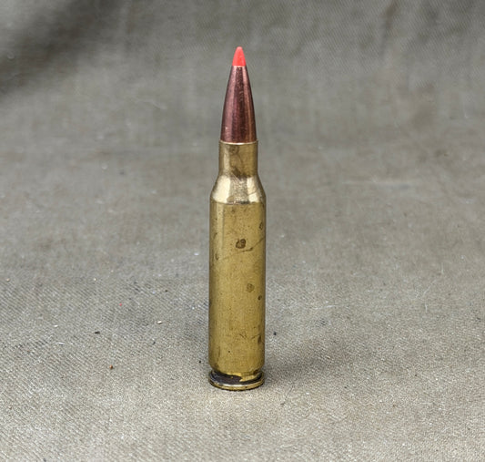 INERT Hornady 7mm-08 Remington Cartridge – Modern Brass Ammunition Display Round