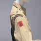 WW2 British officers' khaki bush shirt, in a large size