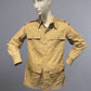 WW2 British officers' khaki bush shirt, in a large size