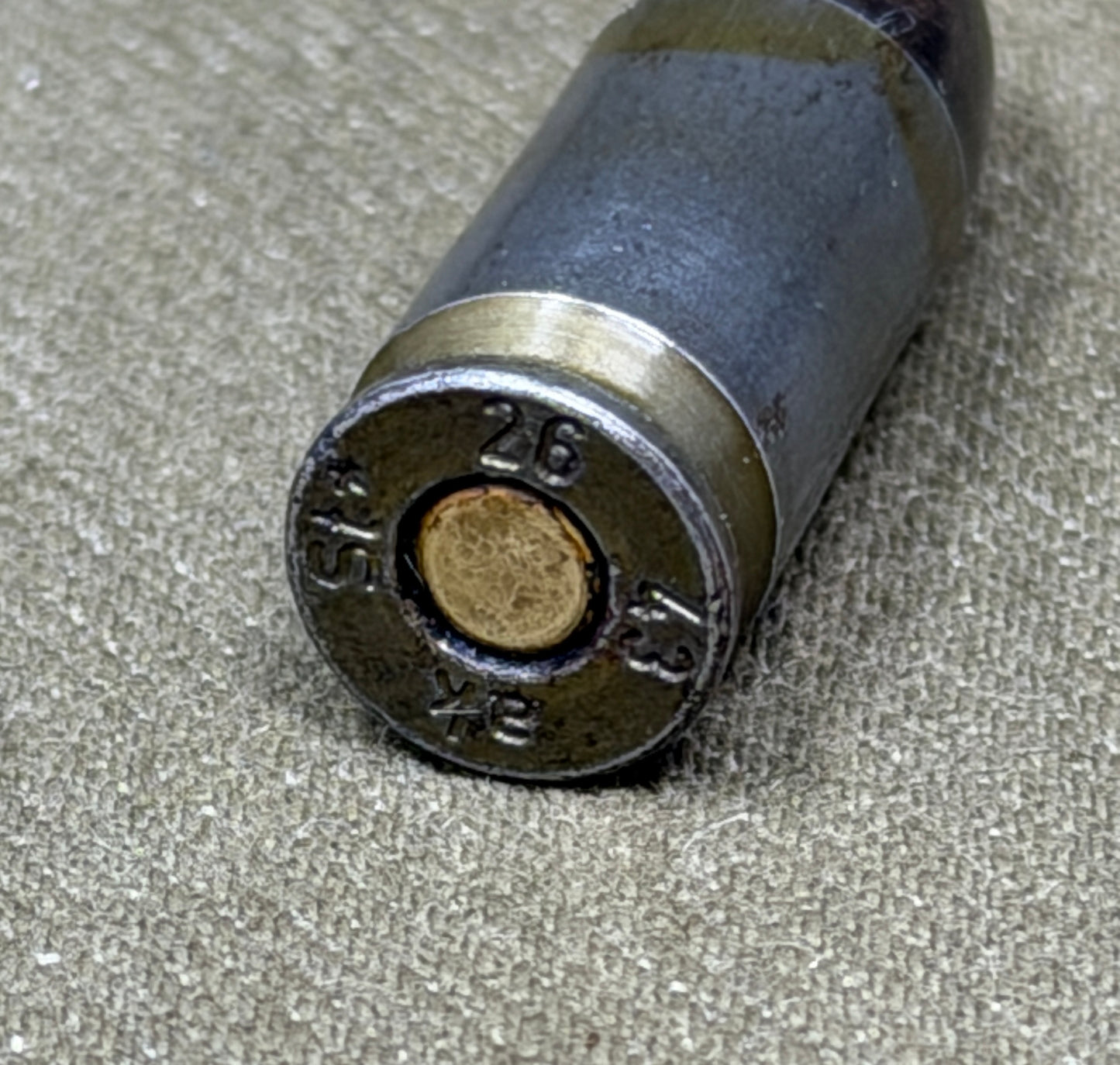 1943 Dated 9mm INERT Cartridge “ak” – Munitionsfabriken Prag WWII German Production