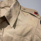 WW2 British officers' khaki bush shirt, in a large size