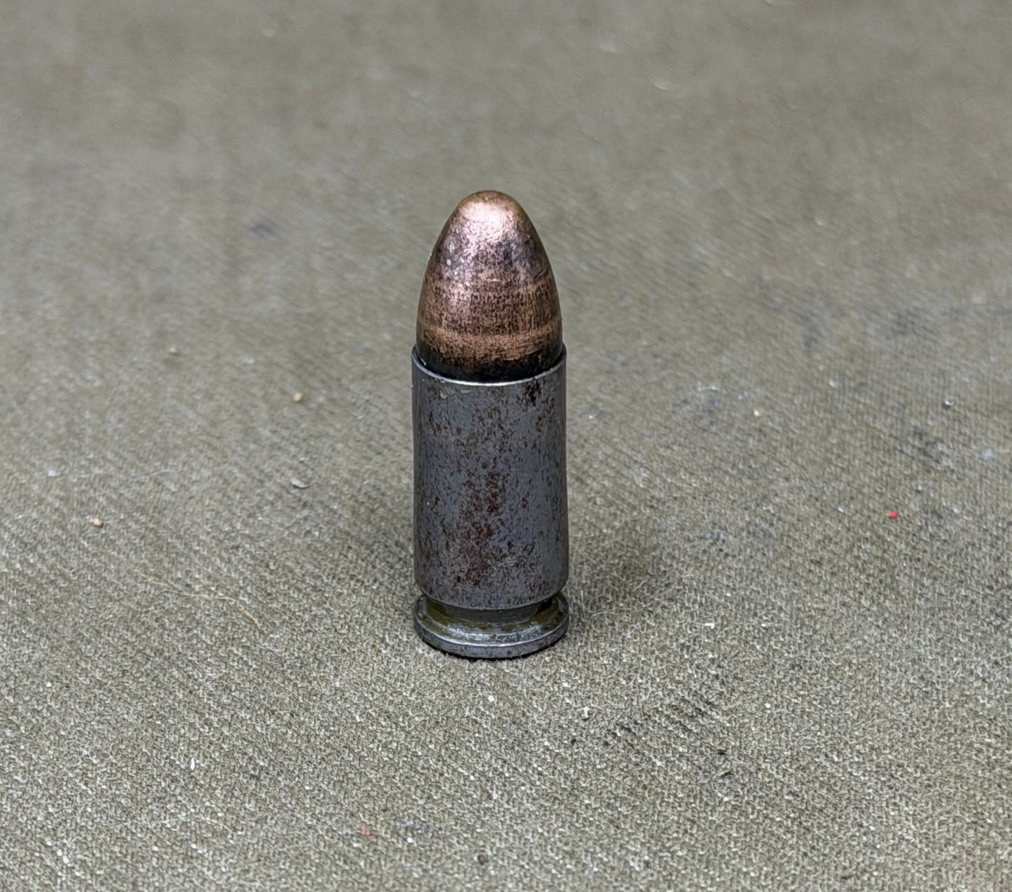 1943 Dated 9mm INERT Cartridge “ak” – Munitionsfabriken Prag WWII German Production