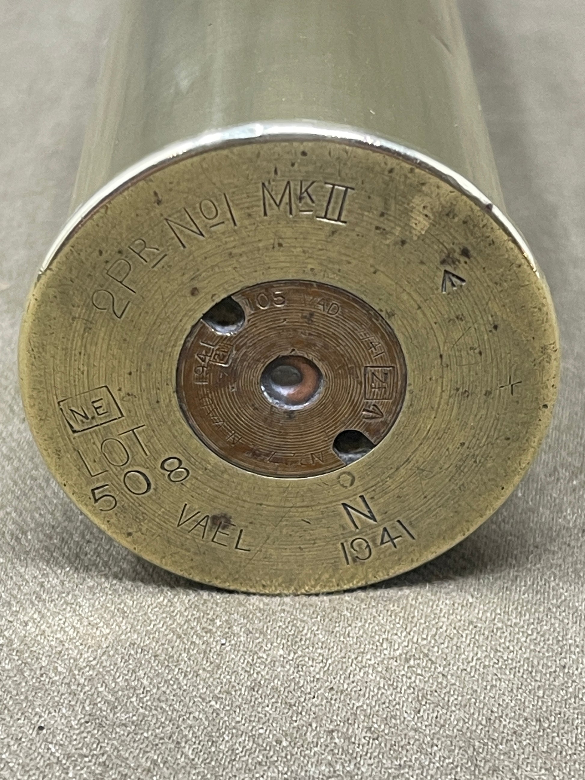 WW2 1937 Naval 2 Pounder Pom-Pom Gun No1 MkII Cartridge Shell Case
