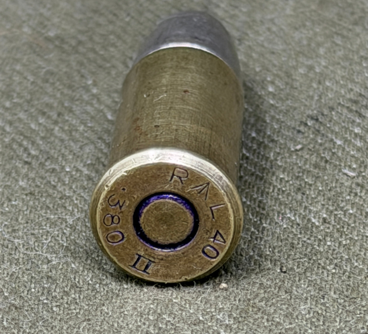 .380 INERT British 1940 Dated Webley Revolver Brass Cartridges RL Royal Laboratory