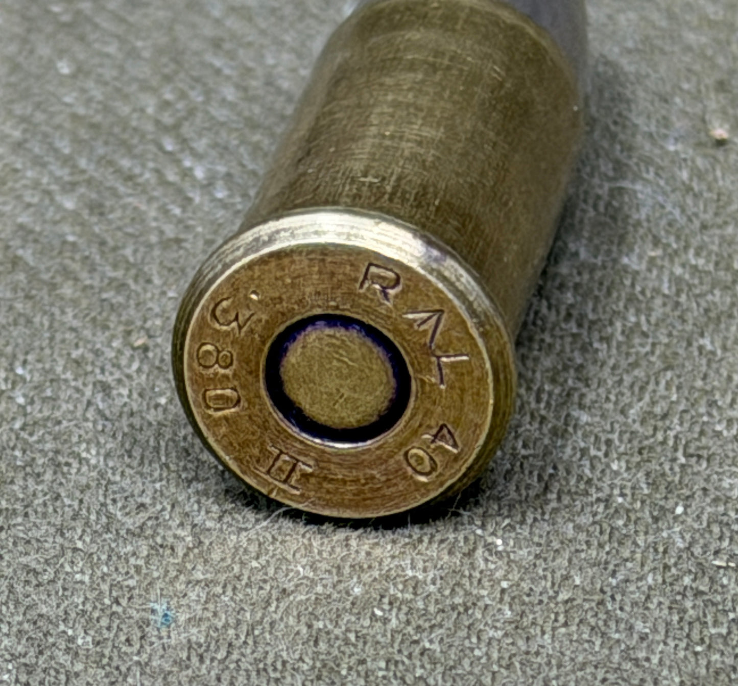 .380 INERT British 1940 Dated Webley Revolver Brass Cartridges RL Royal Laboratory