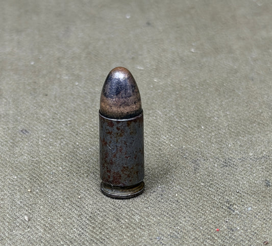 1943 Dated 9mm INERT Cartridge “dnh” – RWS Rheinisch-Westfälische Sprengstoff A.G. WWII German Ammunition