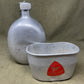 Vintage Original French Army Water Bottle MAked CF Aluminium Fur Tetras