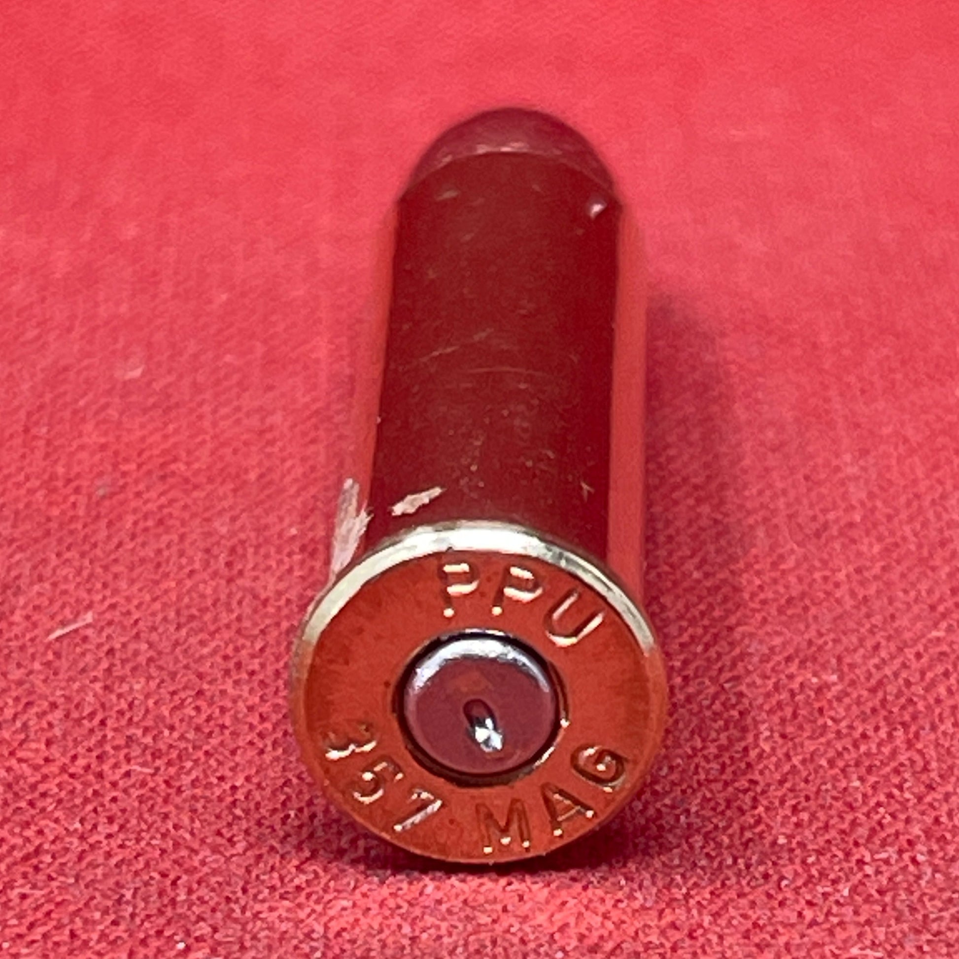 .357 Mag PPU Inert Cartridge case