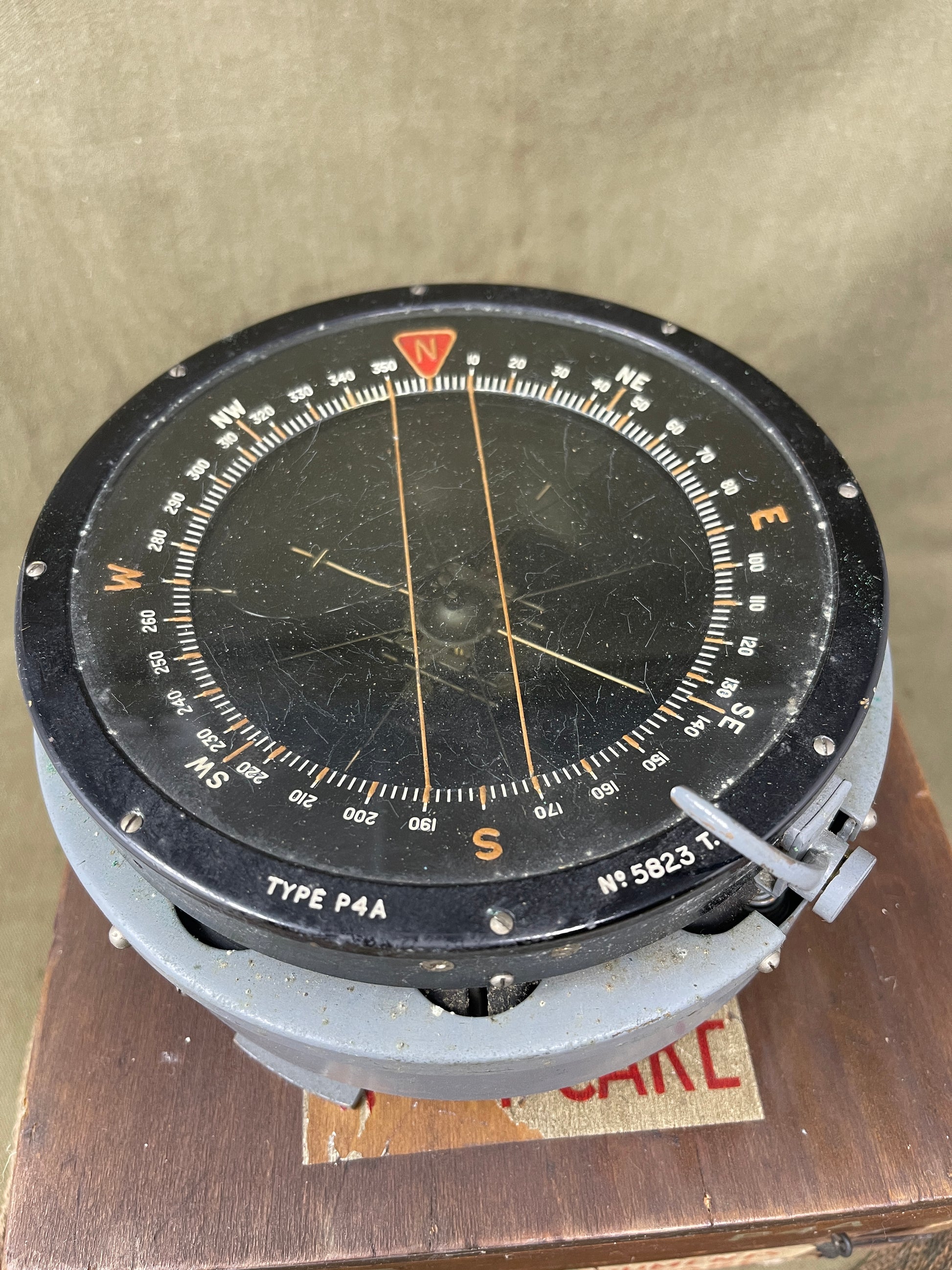 "Royal Air Force RAF Compass, Navigational, Type P4A (RAF Ref 5823T) for Sale – Collectible WWII Aviation Artifact"