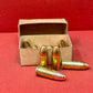 12 x .380 INERT British Webley Revolver Brass Cartridges Boxed