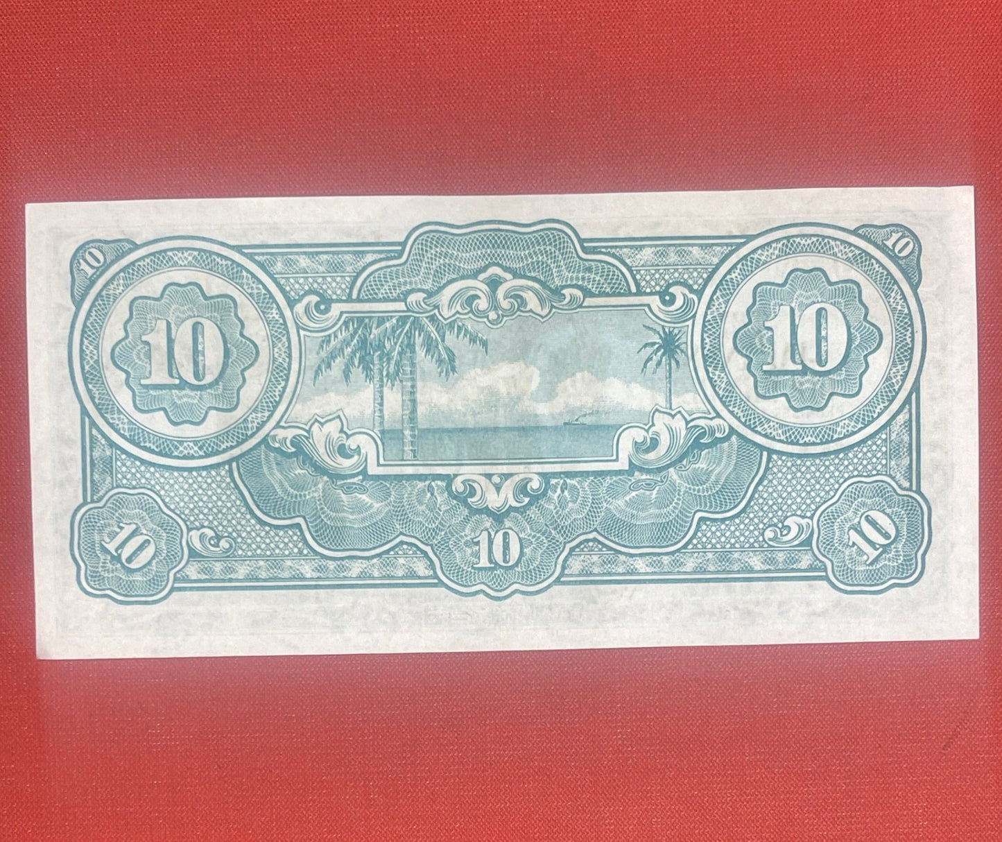 Original Japanese Government 10 Dollar Paper Money WWII Era Philippines  Occupation money.