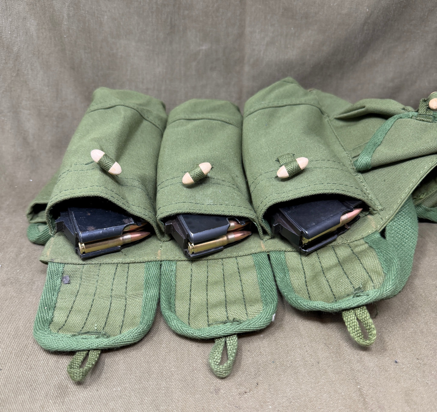 Chinese AK47 Chicom Chest Rig with Magazines & Inert 7.62x39 Rounds