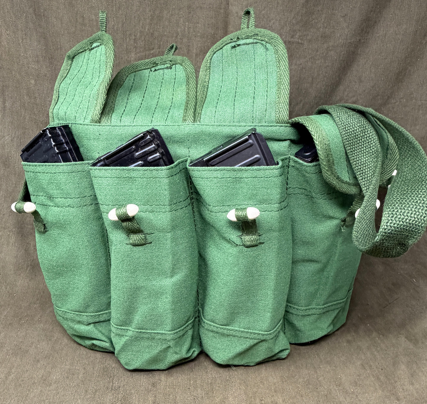 Chinese Type 81 AK Chicom Chest Rig with Magazines & Inert 7.62x39 Rounds