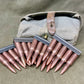 Russian Mosin Nagant Single Pouch double Pocket & 4 x Clips 7.62x54 INERT Rounds (Copy)