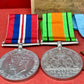 A WWII Royal Navy Medal Group Defence Medal, War Medal, Italy, Africa and 1939-45 Star, Atlantic Star