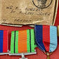 A WWII Medal Group Defence Medal, War Medal,  Africa , France Germany & 1939-45 Stars.