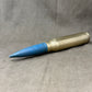 30mm RARDEN AFV Brass Shell Case & Blue TP Projectile | Inert Display Round UK