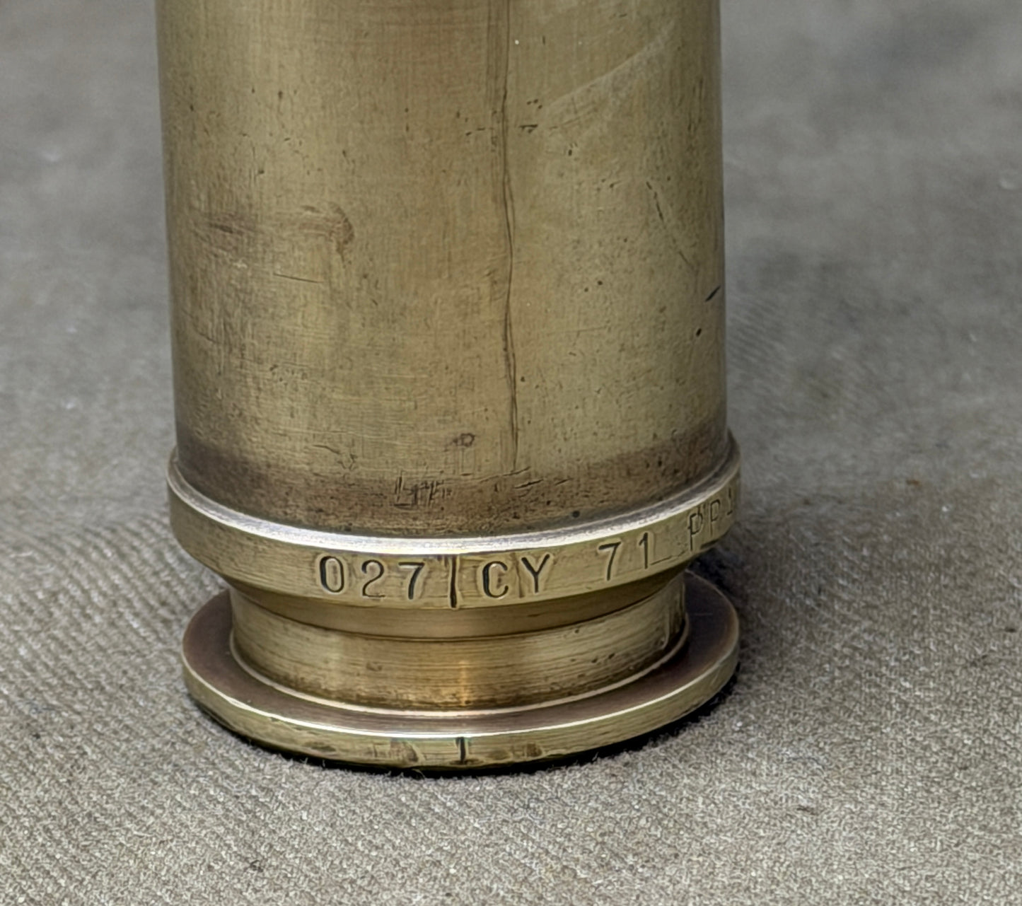 30mm  027 CY 71  PRAC 42 Projectile & Brass Cartridge Case