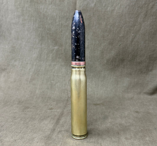 Original 1951 20mm Brass Cartridge Case – RG (Radway Green) – Collectible Ammunition