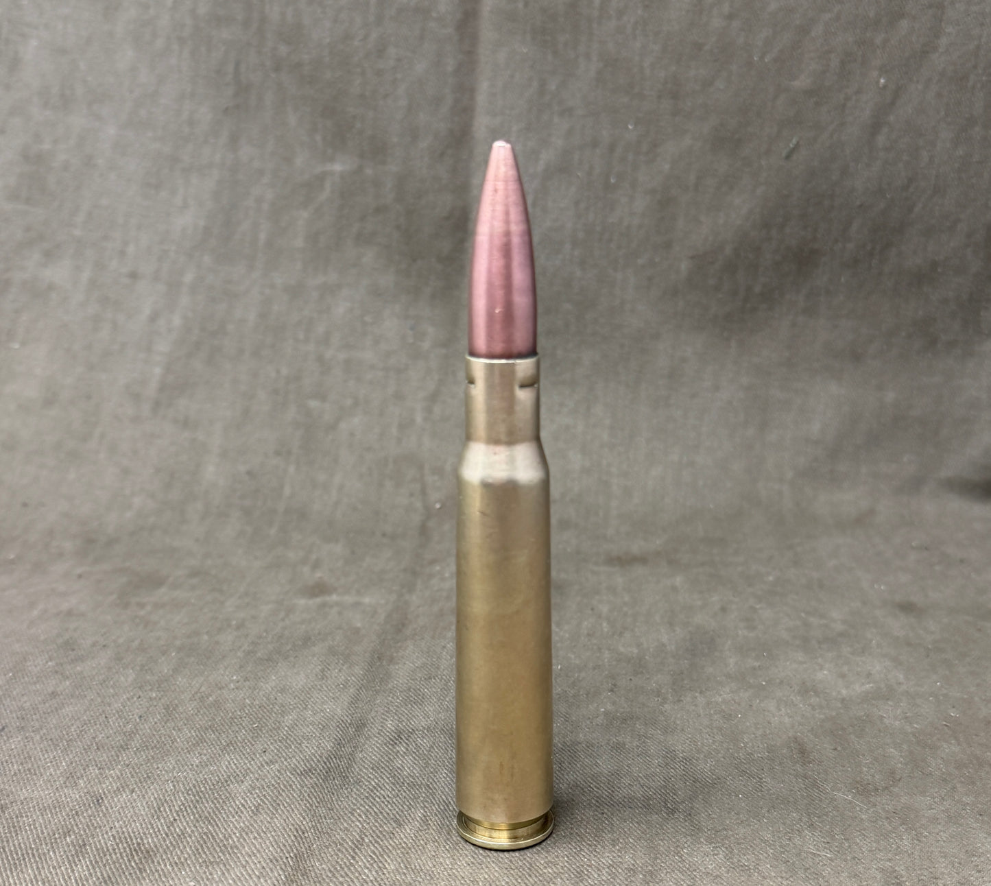 Inert .50 Cal (12.7mm) Round – “ME” Manroy Contract with 4-Dot Rosette Mark