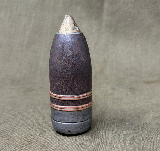 WW1 37mm Pom-Pom Projectile – Inert Boer War / Great War Era Display Piece