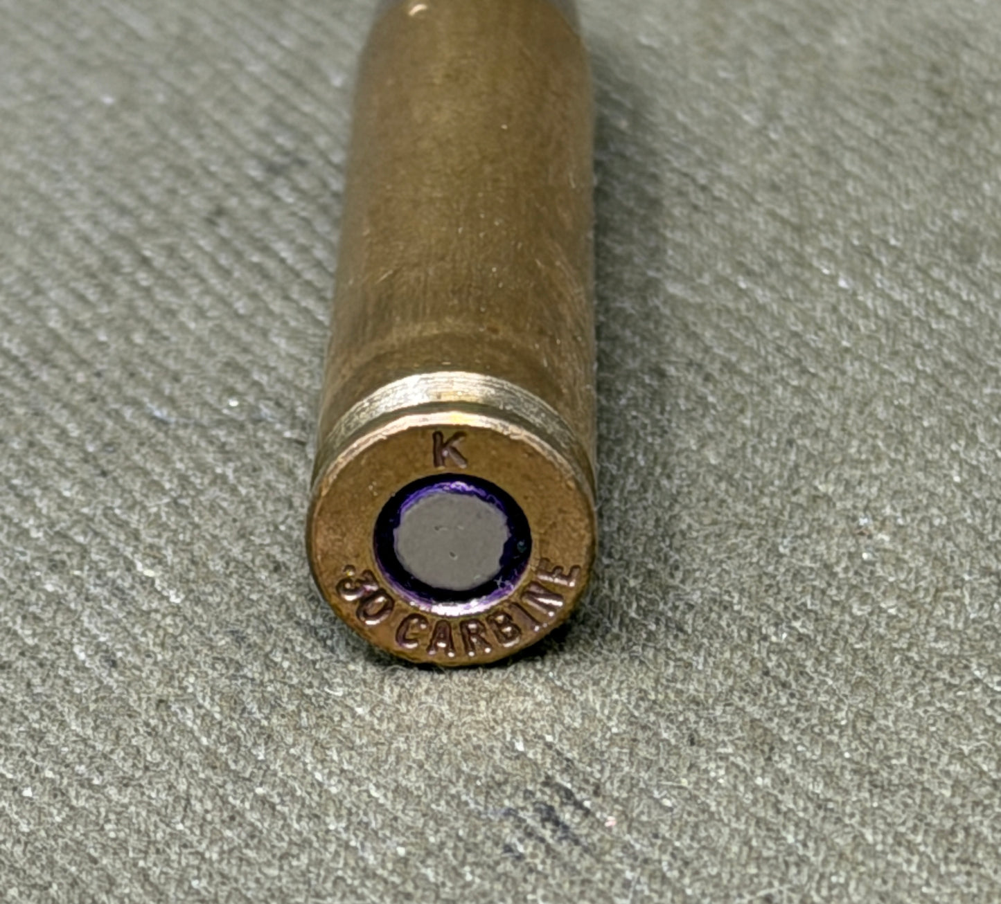 Inert .30 M1 Carbine Cartridge – K Headstamp – Original Military Round