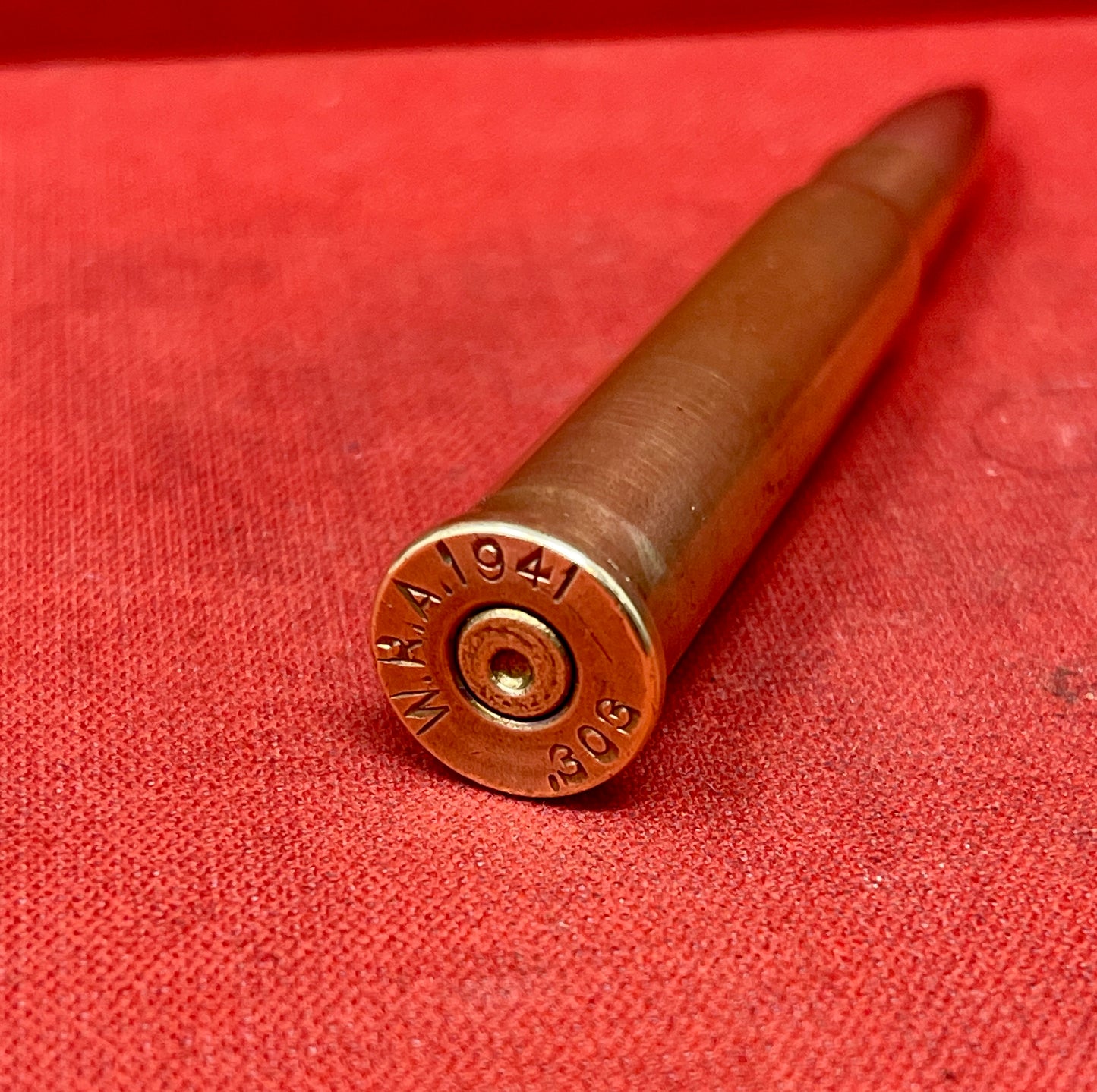 Inert/ Display – . WW2 303 Lee Enfield Round Dated 1941  W.R.A - Winchester Repeating Arms Co., New Haven, Connecticut