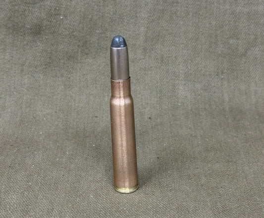 Inert DWM 8×56 M. Sch Cartridge – Nickel Lead-Tip Bullet