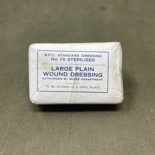 WW2 B.P.C No 15 Large Plain Wound&nbsp; Dressing