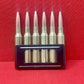 Original WWII 6 x 6.5mm Carcano Rounds in Clip (Inert)