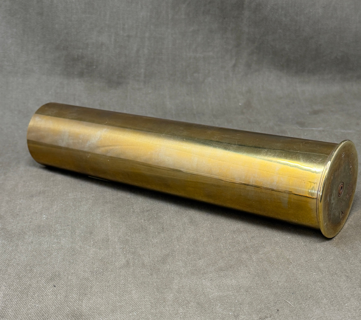 Original British BSA 3-Pounder Hotchkiss 47mm Brass Shell Case c1900–WW1