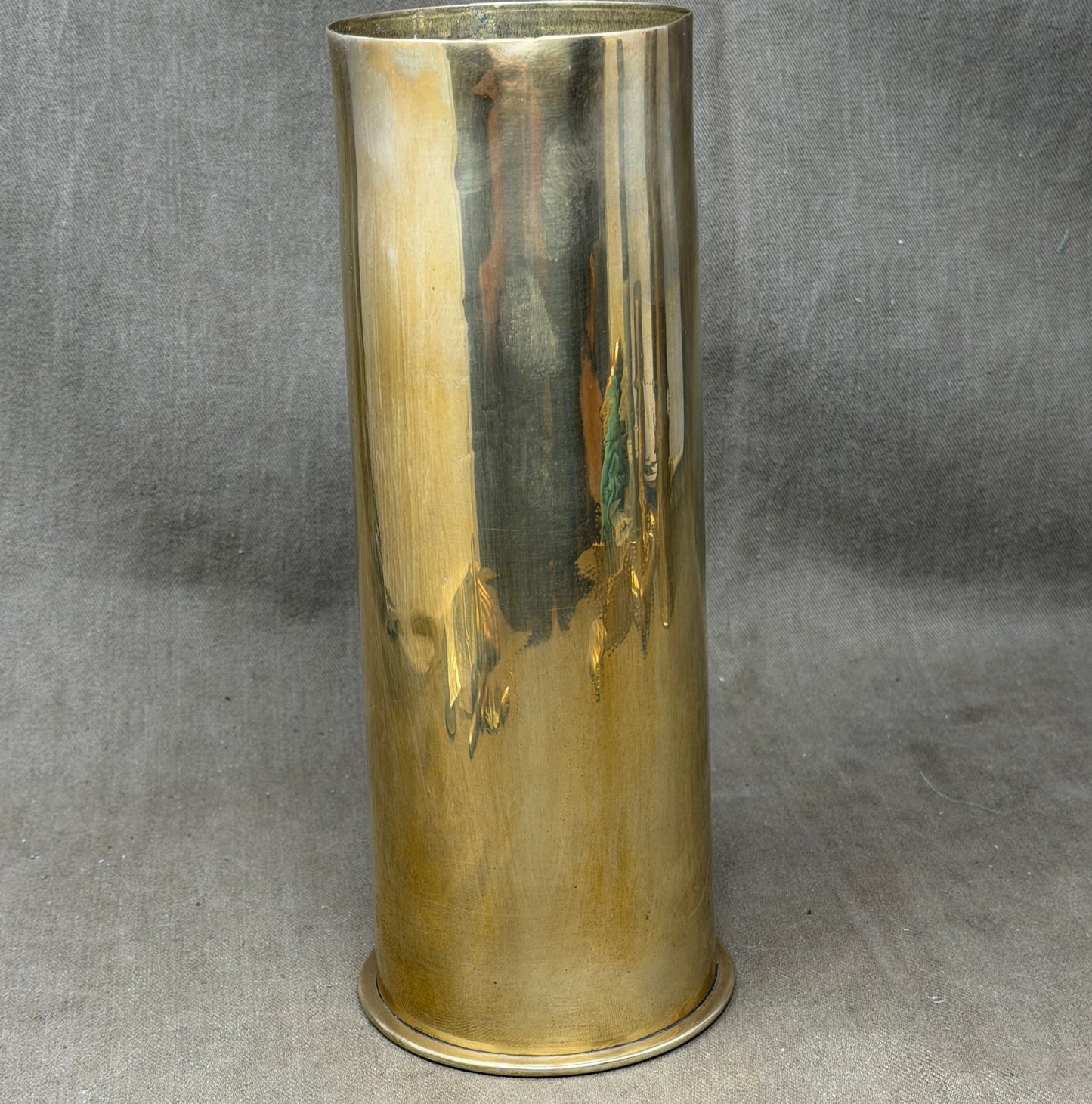 Original Imperial German WW1 Brass Artillery Shell Case Dated Nov 1917 – HL Marked