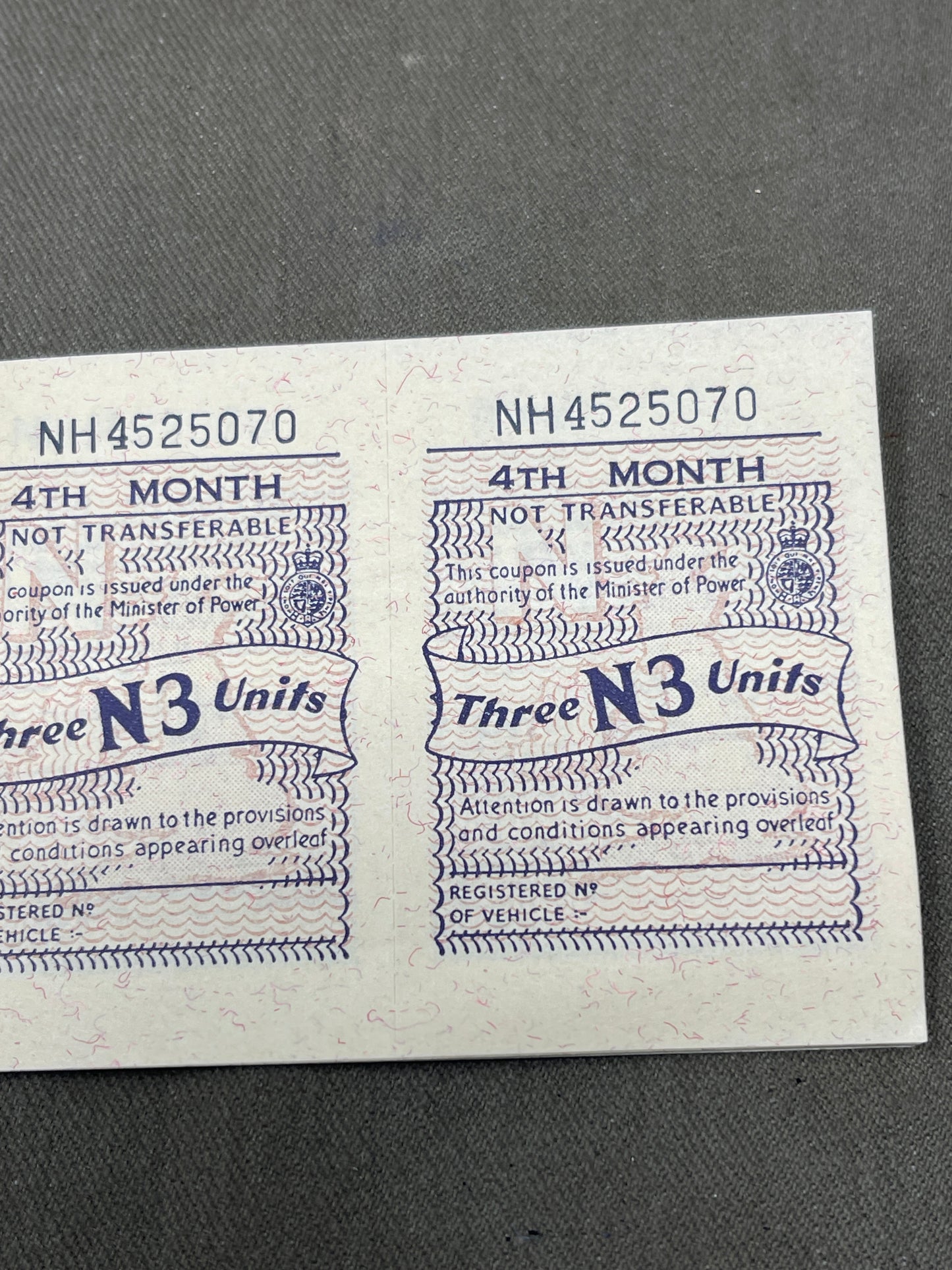 WW2 Motor Fuel Ration Book for Motor Car