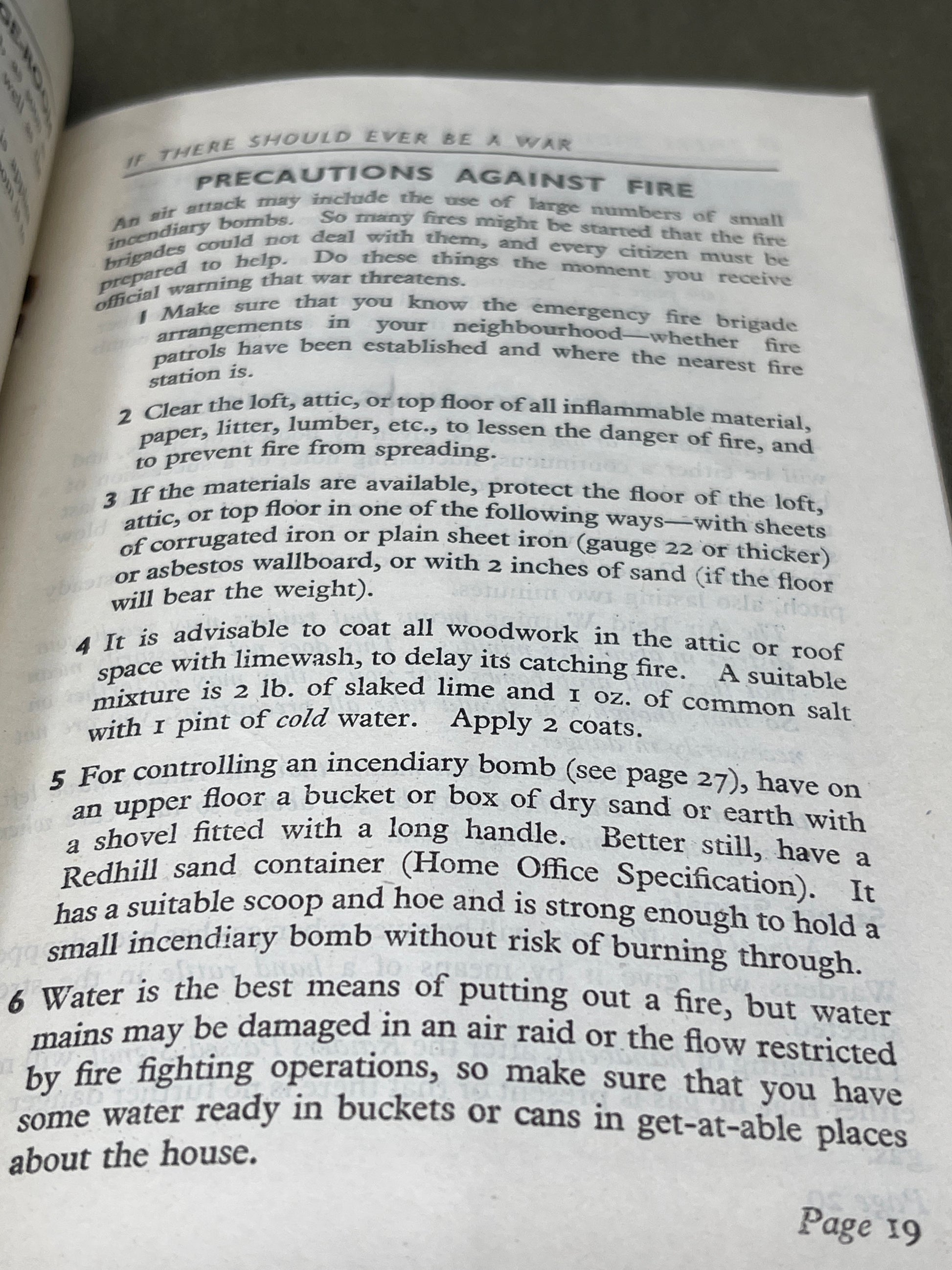 The Protection of your Home against Air Raids Booklet