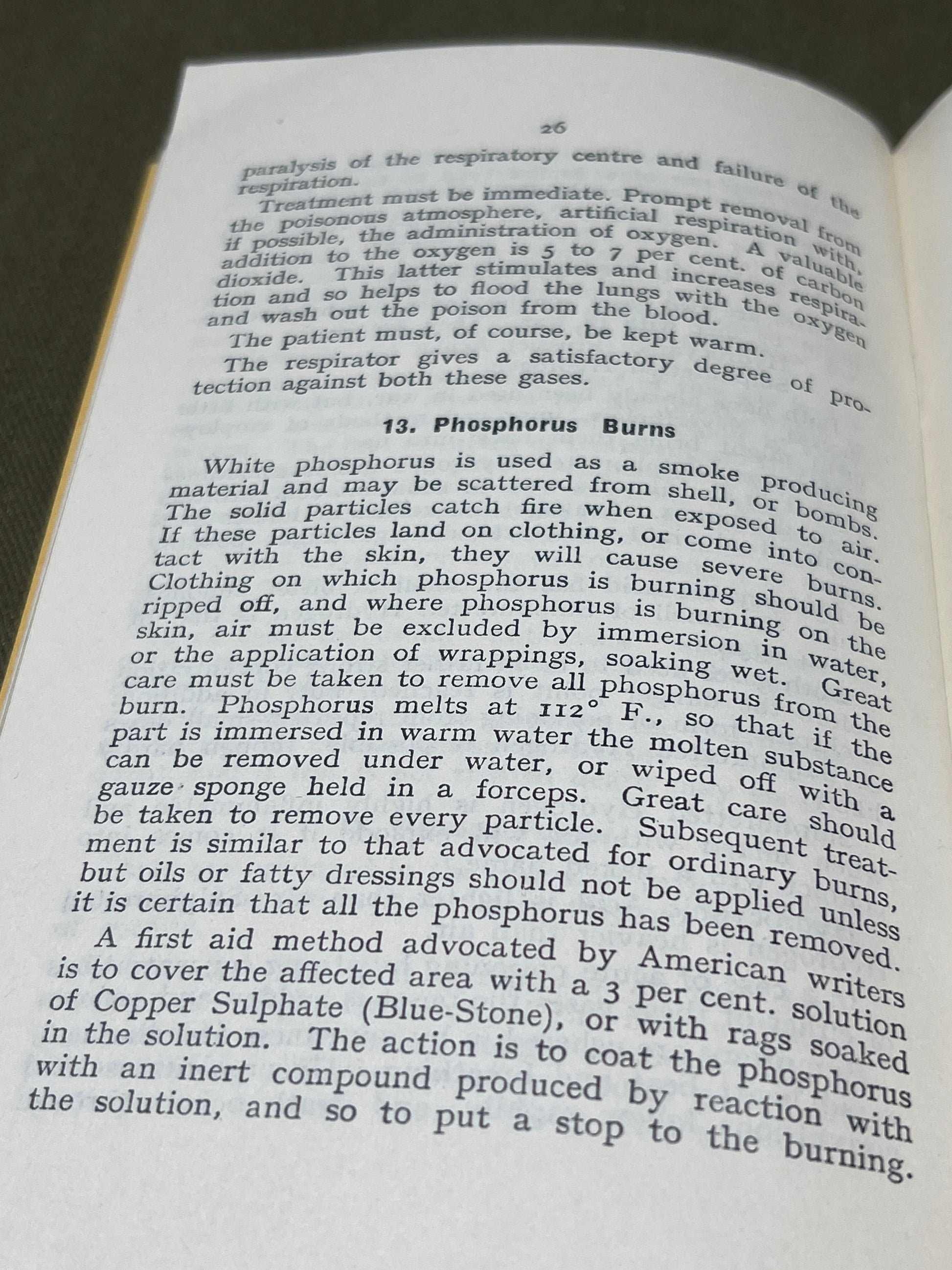 Air Raid Precaution First Aid And Nursing For Gas Casualties