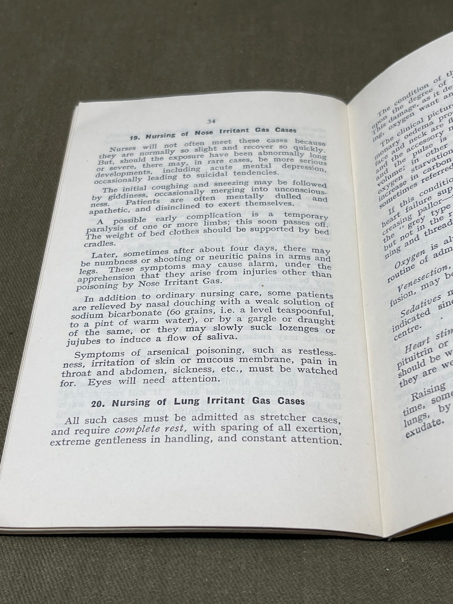 Air Raid Precaution First Aid And Nursing For Gas Casualties