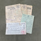 WW2 Home Front  Food and Clothing Ration Book, National Health Insurance Card