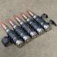 5 × Inert .308 / 7.62 NATO FC Cartridges in M13 Disintegrating GPMG Link