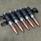 5 × Inert .308 / 7.62 NATO FC Cartridges in M13 Disintegrating GPMG Link