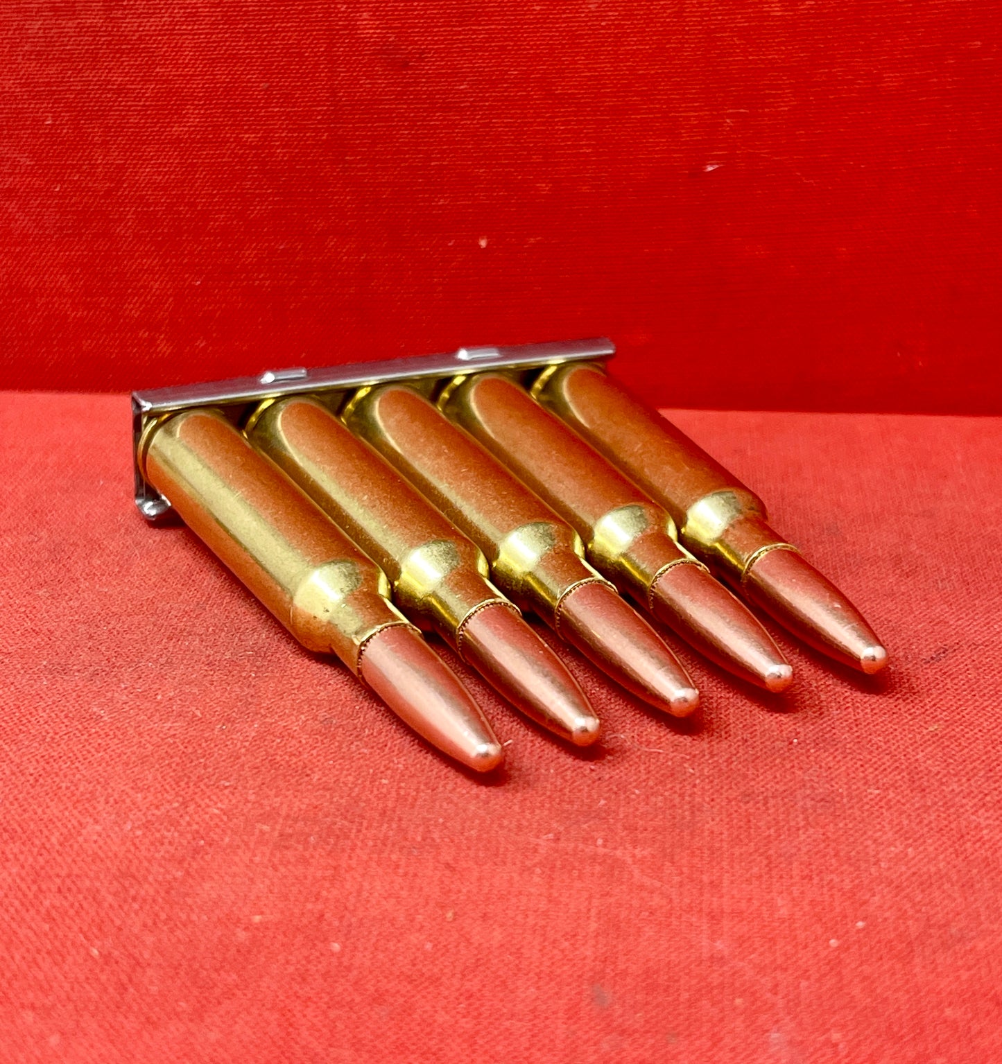 5 x 6.5x55 Swedish INERT Cartridges Mauser Stripper Clip